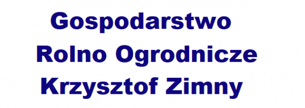 Gospodarstwo Rolno Ogrodnicze Krzysztof Zimny