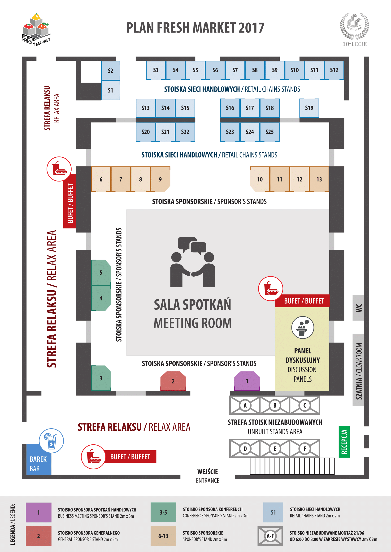 Mapa Fresh Market 2017